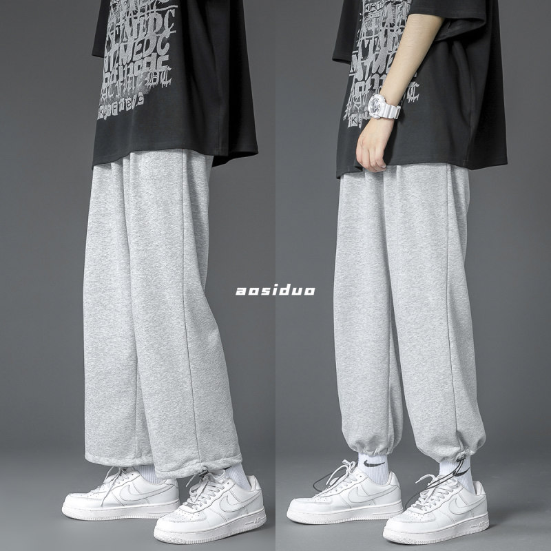 Summer thin loose casual sweatpants ninth pants for men