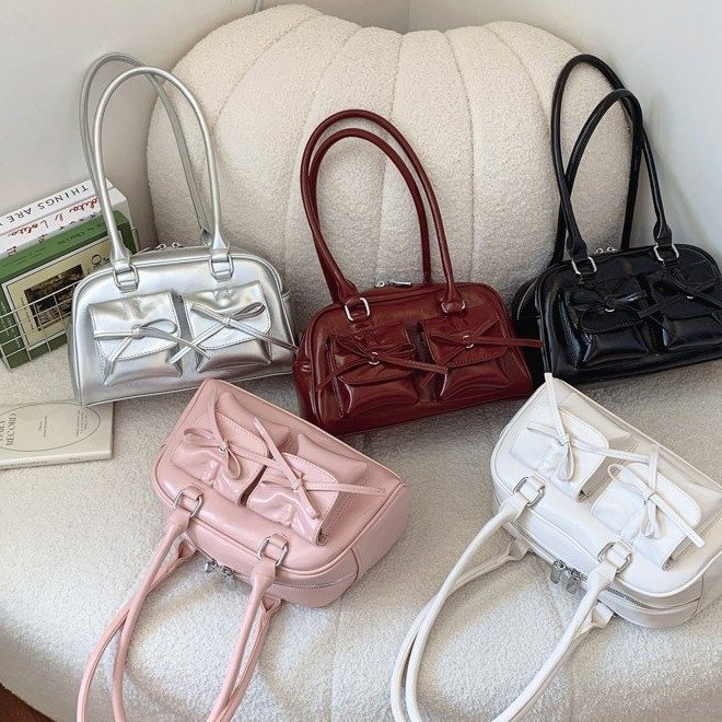 Niche high-end shoulder bag, high-looking ballet style bow, autumn new women's bag, exquisite fashion crossbody bag