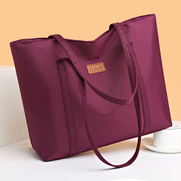 New women's bag tote bag large capacity oxford cloth simple fashion handbag shoulder bag mother bag one piece drop shipping