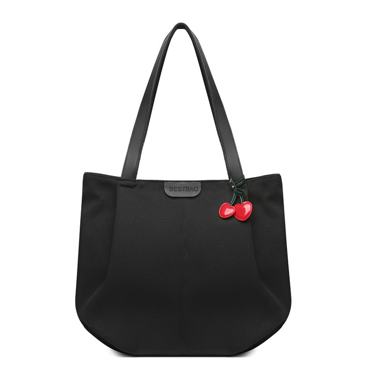 Large bag for women 2024 new simple casual large-capacity pleated canvas bag versatile shoulder bag handheld tote bag