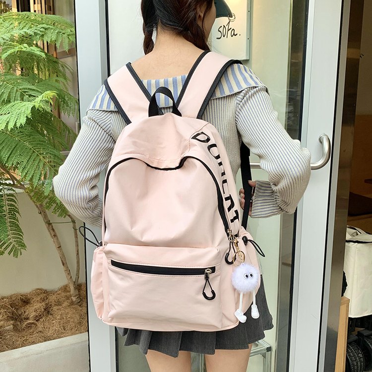 New large-capacity student schoolbags, junior and high school casual backpacks, simple lightweight travel backpacks for male and female college students