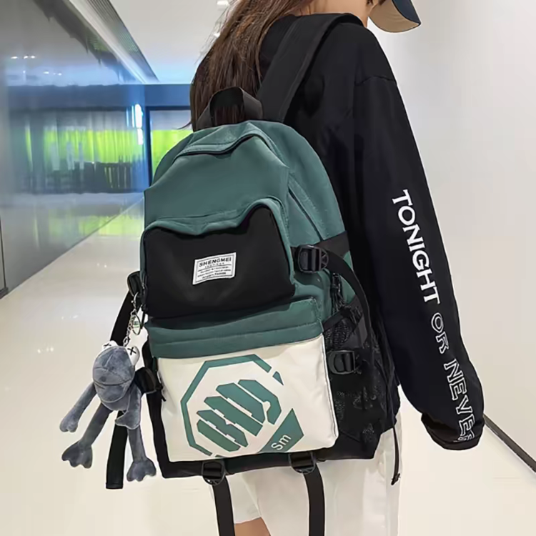 Large-capacity school bag for male high school students and college students 2022 new fashion trend computer backpack women's large shoulder bag