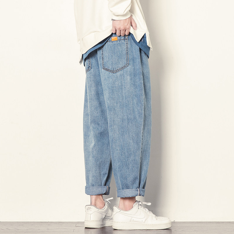 2024 new autumn Japanese style large size basic jeans
