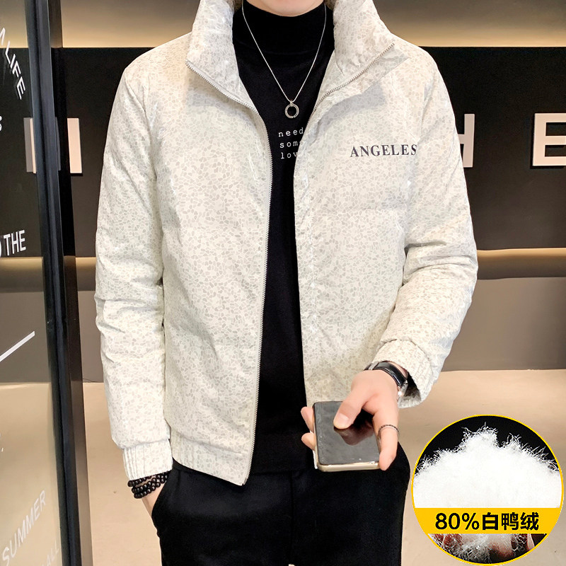 Data type winter new style stand collar trendy and versatile data type stand collar down jacket for men