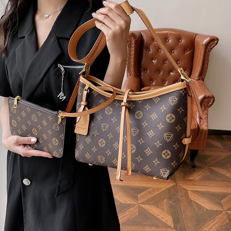 French niche bag women's 2024 new high-end texture women's bag exquisite small square bag light luxury printed one-shoulder women's bag