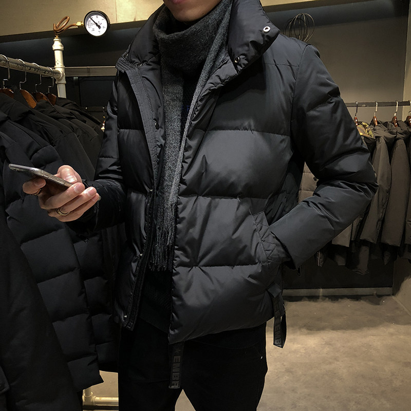 Cotton coat, winter stand collar cotton coat for men, trendy fashionable cotton coat for men