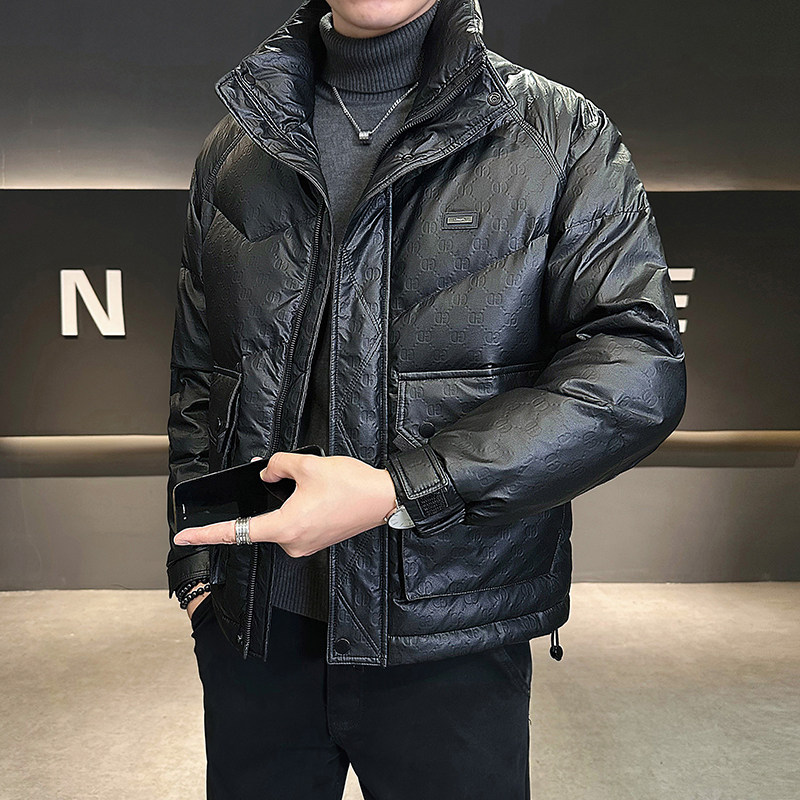 Winter new men's wet leather down men's volume control 278