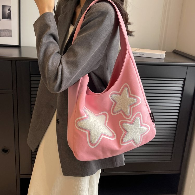 Beautiful bag for women large capacity 2024 new summer style shoulder bag cloth bag texture commuter niche tote bag