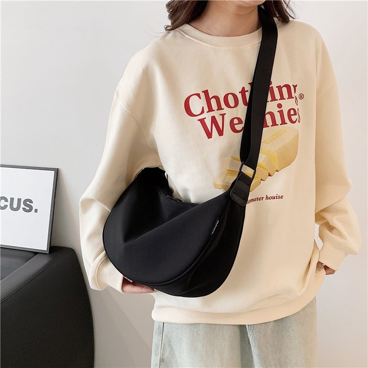 2024 New Canvas Bag Women's Summer High-end Versatile Shoulder Messenger Bag Going Out for Girls Small Shoulder Bag