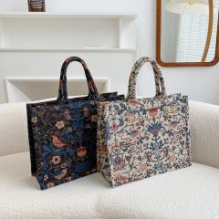 Large-capacity portable tote bag for women new style personalized national trend embroidered handbag shoulder bag