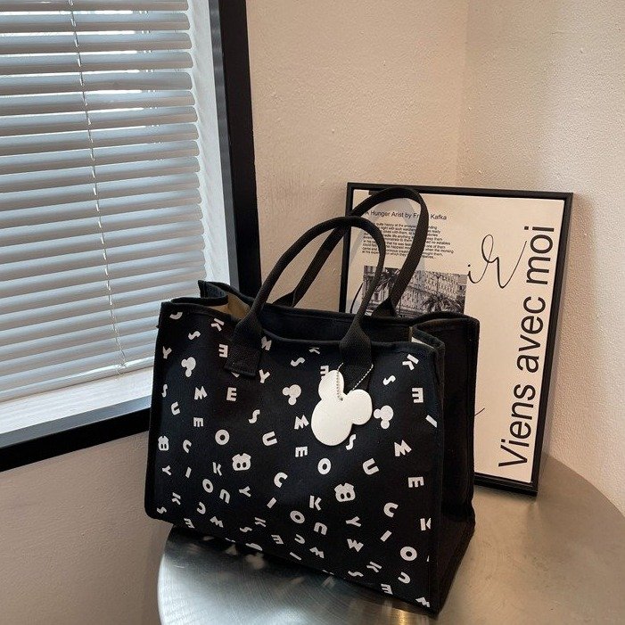 Large-capacity bag, new women's bag, fashionable commuter retro versatile shoulder bag, college student class tote bag
