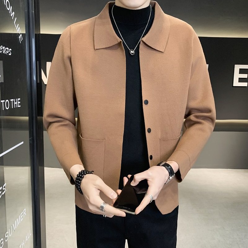 Shopkeeper style@live new style knitted cardigan men's jacket coat high quality knitted sweater