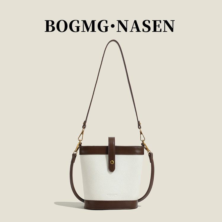 Bags for Women 2024 New Commuting High-end Niche Contrast Color Handbag Fashion One-Shoulder Crossbody Tote Bucket Bag