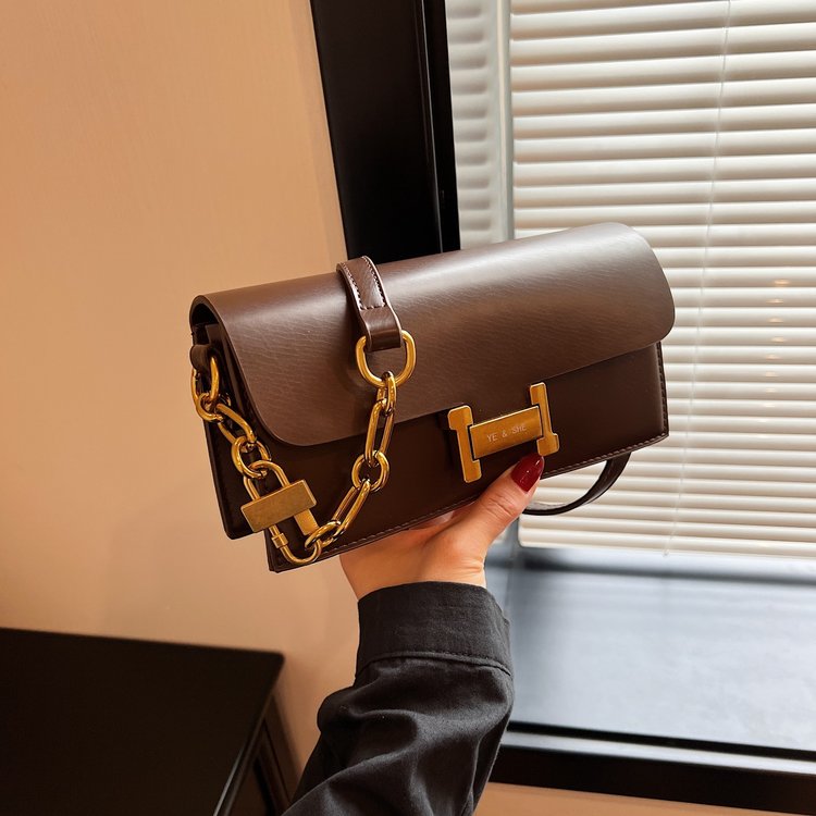 Foreign trade fashion bags for women 2024 new small square bag single shoulder crossbody bag Female bag versatile retro women's bag