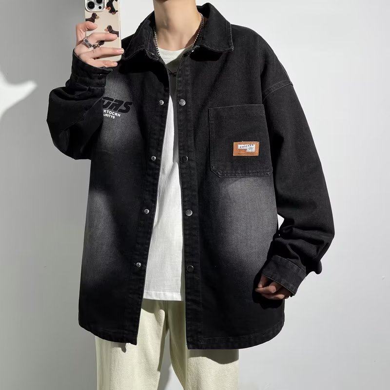 Spring and autumn new style loose casual long-sleeved all-match slim jacket top denim jacket