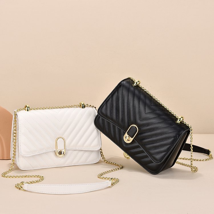 Viney bag new niche bag women's bag chain crossbody bag autumn light luxury genuine leather versatile armpit bag