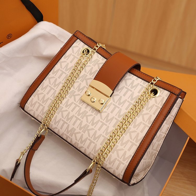 Brand bag new trendy fashion shoulder bag simple super hot internet celebrity versatile genuine leather chain bag