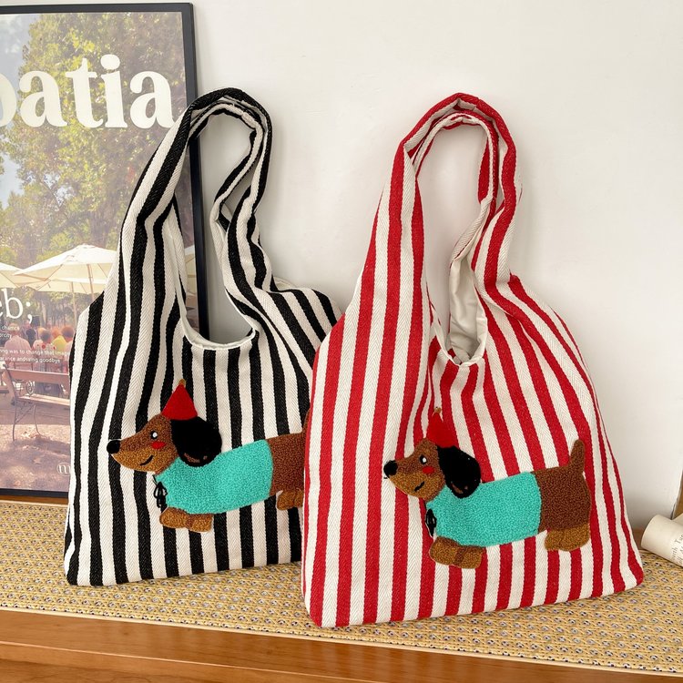 Cute Cartoon Puppy Vest Large Capacity Shoulder Bag Female Ins Portable Casual Student Class Backpack Commuting Bag