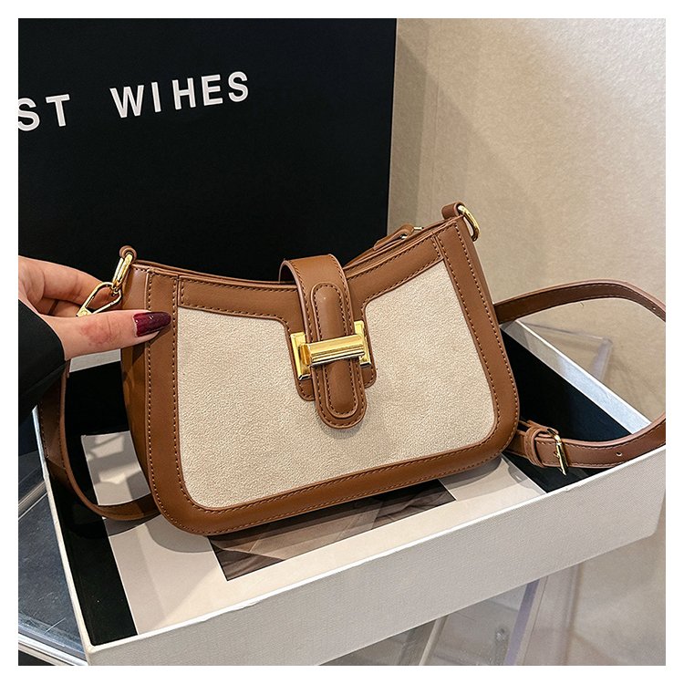 One piece drop shipping niche contrasting armpit bag high fashion shoulder crossbody bag wholesale