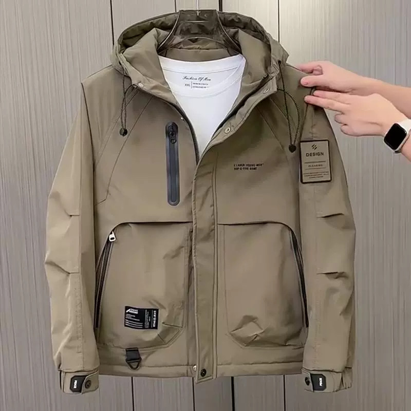 Men's digital style windbreaker down jacket