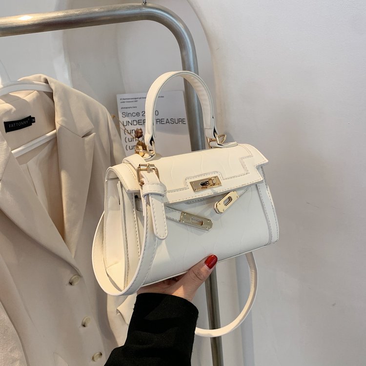 Crossbody women's bag spring and summer second generation Kelly bag kelly palm print handbag fashion versatile shoulder bag platinum bag
