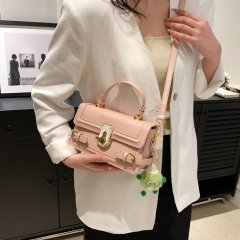 One piece drop shipping spring and summer commuter box bag for women 2024 high-end contrasting color single shoulder small square bag wholesale