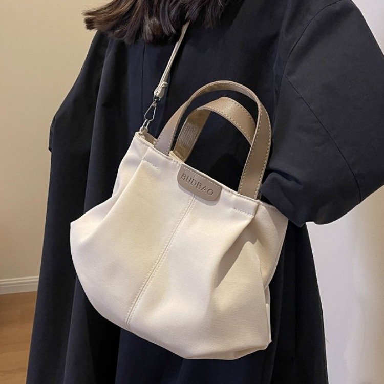 Cross-border 2024 new versatile large-capacity canvas tote bag handbag commuter class bag single shoulder crossbody bag