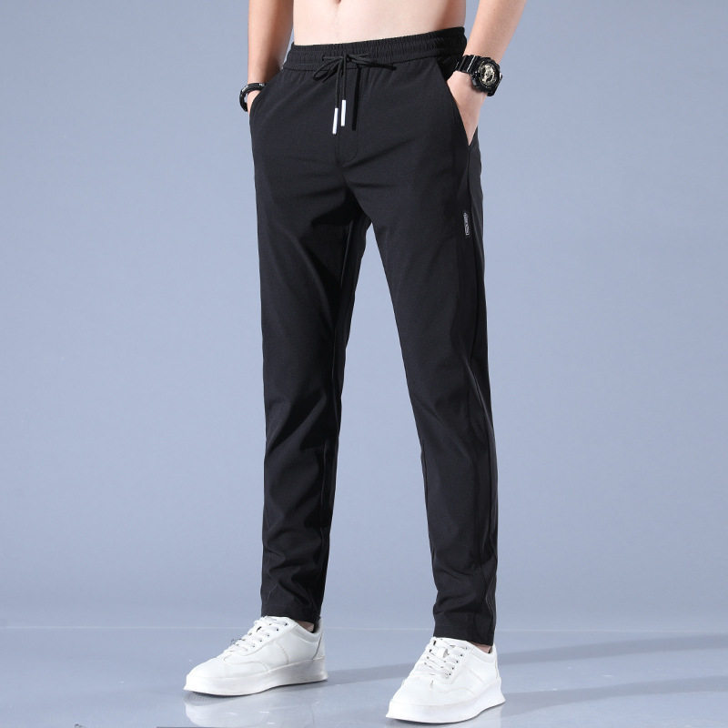 Thin casual pants for boys, ice silk pants, breathable fashionable casual pants, men's pants