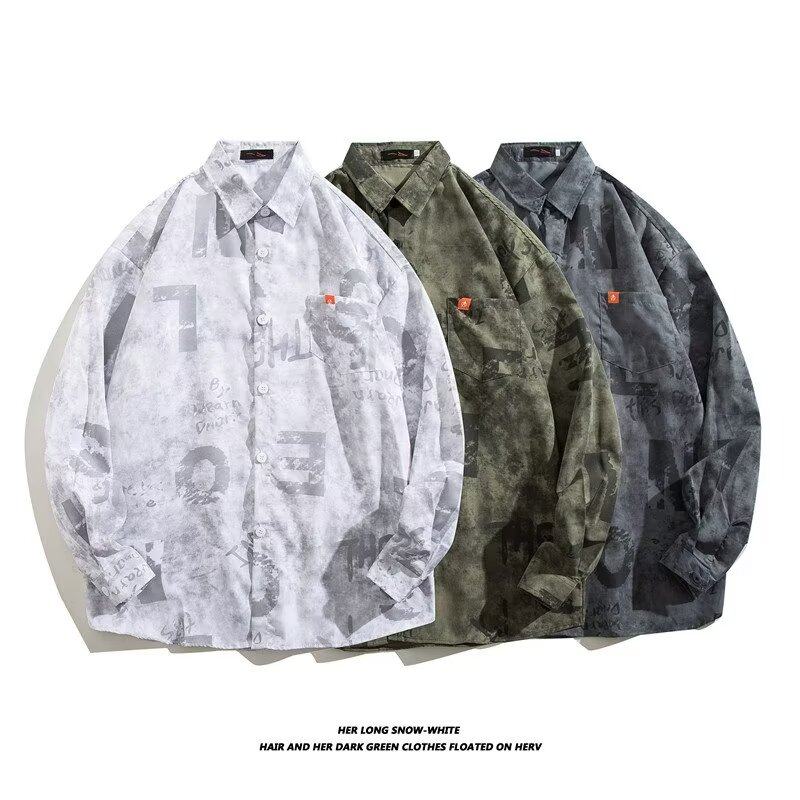 Wear-resistant work clothes camouflage shirt men's spring and autumn new long-sleeved jacket men's long-sleeved shirt