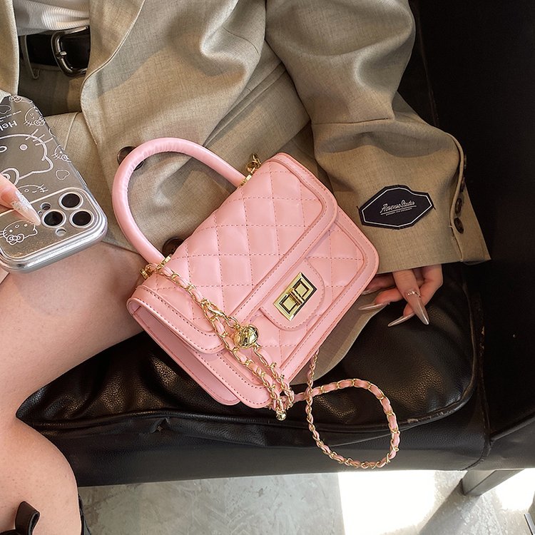 New women's bag original fashion versatile small square bag trendy small fragrant style rhombus chain bag single shoulder crossbody bag