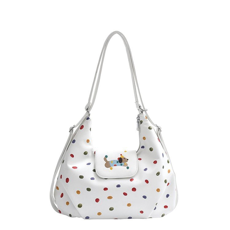 Cute Cartoon Dalmatian Multi-Purpose Backpack 2024 Autumn New Colorful Polka Dot Work Commuting Tote Bag