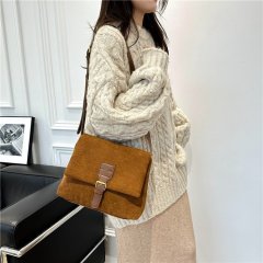 Spring retro matte bag for women 2024 new high-end versatile commuter bag fashion niche single shoulder crossbody bag