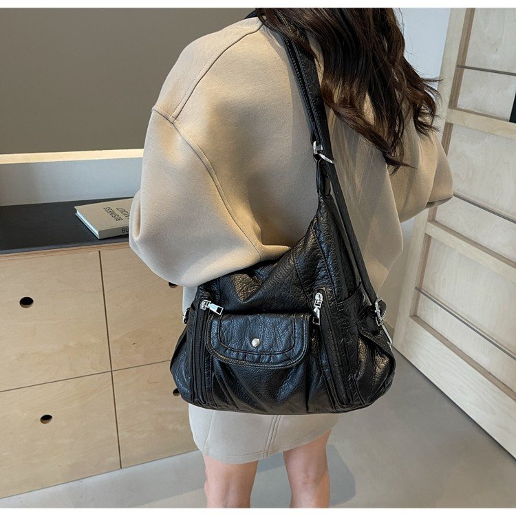 Bags for women, new European and American cross-border women's shoulder bags, hand-held backpacks, fashionable hand-held cross-body bags for women