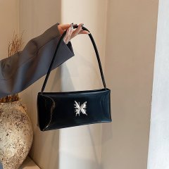 Korean version of high-end fashion commuter bag for women 2024 new simple and versatile textured small square bag casual shoulder bag