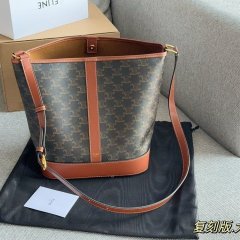 Presbyopia Bucket Bag Arc de Triomphe Bag 2024 Summer Tote Bag Large Capacity High-end Versatile Shoulder Crossbody Women's Bag