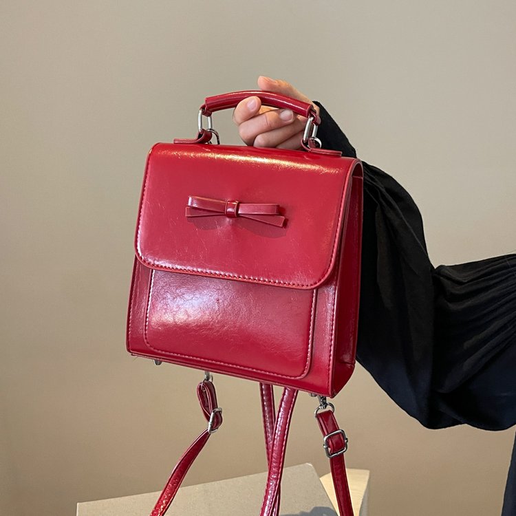 Korean version of ins casual backpack trendy and western style 2024 new fashion niche travel backpack fashionable shoulder bag for women