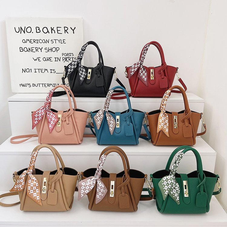 Genuine leather women's bag 2024 new handbag women's niche high-end vegetable basket bucket bag versatile shoulder crossbody bag