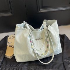 CHARHP&KEJNT official authentic commuter tote bag, fashionable and versatile large-capacity student shoulder bag