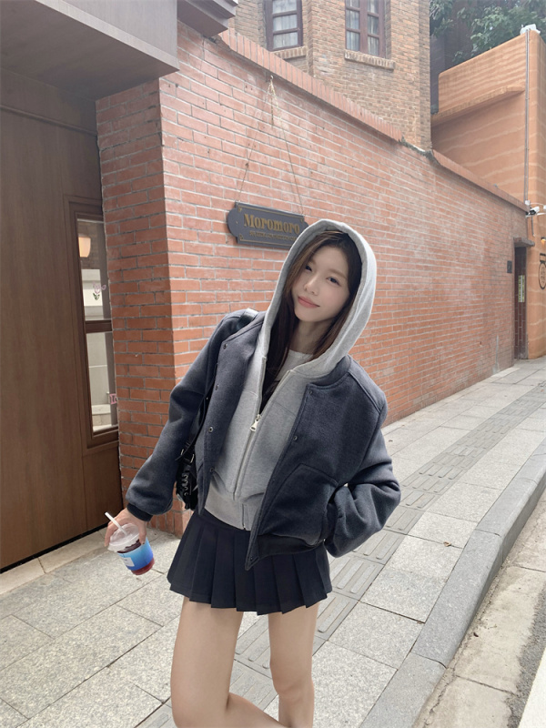 Casual and versatile short T-shirt, BD short jacket and culottes, fashionable and versatile commuting, slim and slim culottes