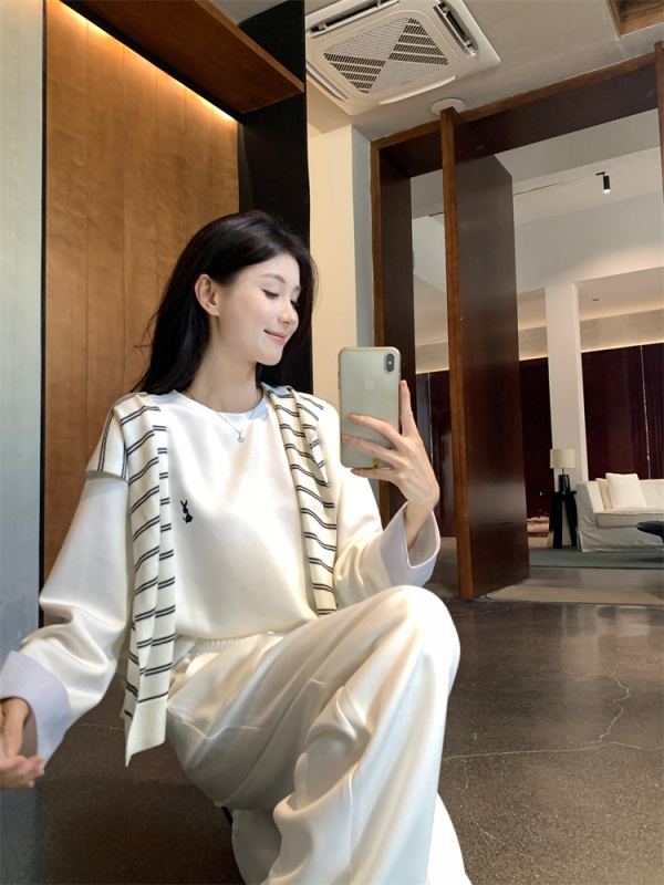 Autumn new fashion versatile temperament casual slimming lazy suit for women