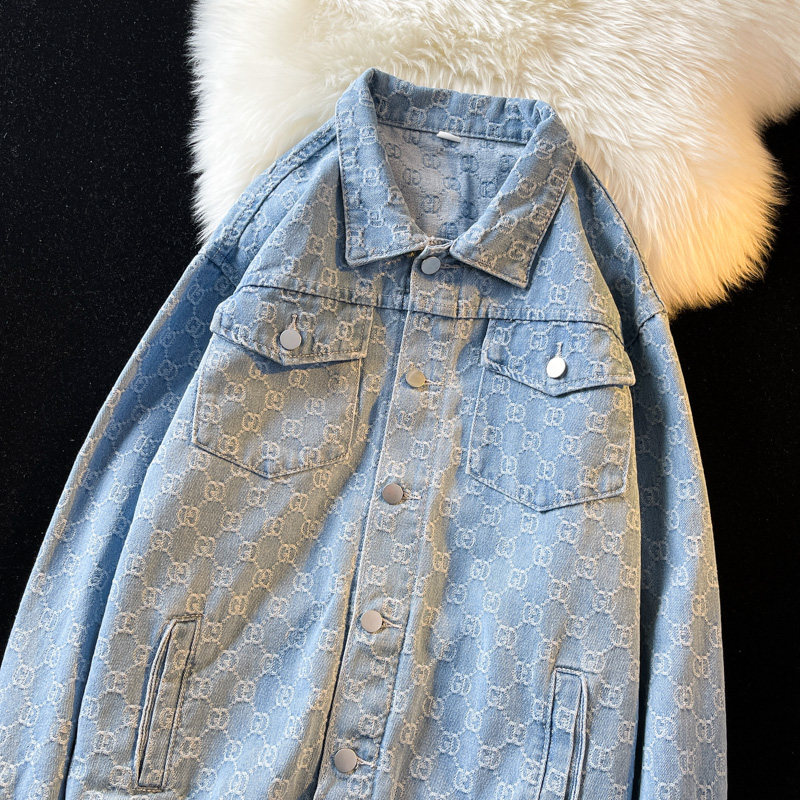 Autumn New Simple High Quality Denim Jacket Men's Versatile Long Sleeve
