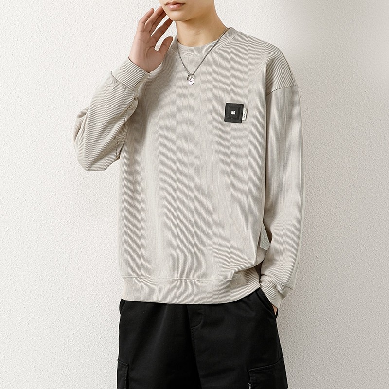 W3255-P65 Autumn casual sweatshirt for men long-sleeved T-shirt bottoming shirt
