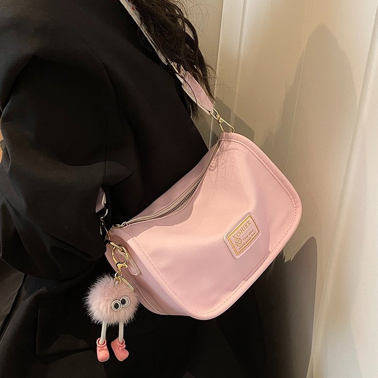 Boston bag women's 2024 new high-end baguette shoulder bag this year's popular wideband diagonal small pillow bag