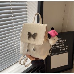 This year's popular super popular butterfly backpack women's 2024 new fashion casual drawstring handbag versatile small backpack