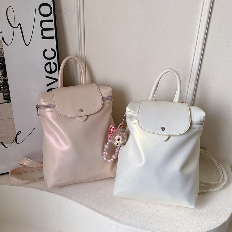 Korean niche backpack women's 2024 new trendy fashion backpack student large capacity school bag travel bag