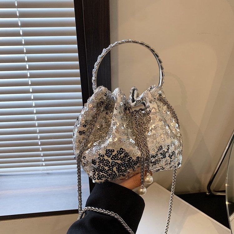 2024 Shenglu New Xiaohongshu Douyin Kuaishou Live Broadcast Tassel Rhinestone Women's Handbag Full Diamond Crossbody Bag