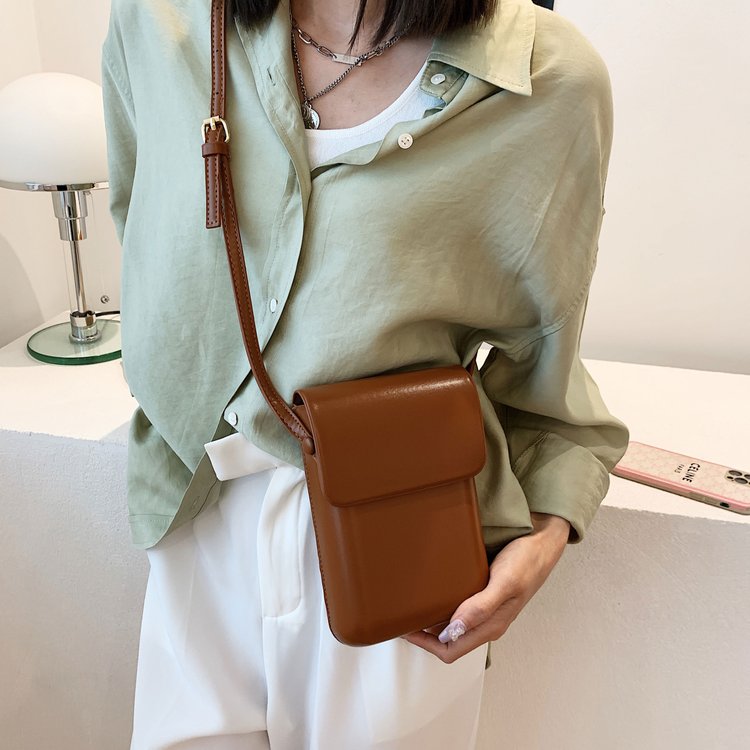 Foreign trade cross-border mobile phone bag women's cross-body small bag 2024 spring new style fashionable versatile vertical single shoulder small shoulder bag
