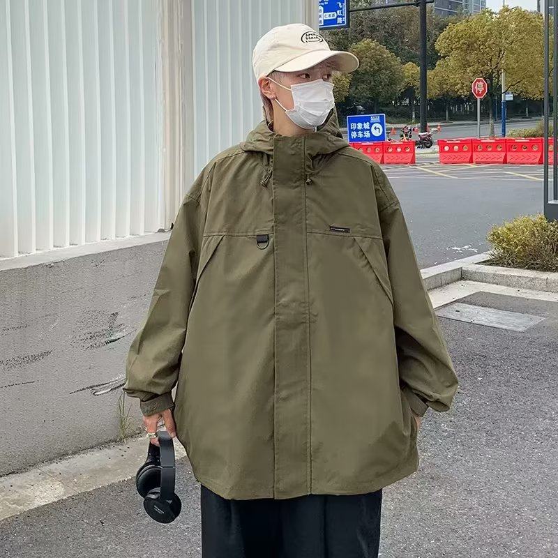 Jackets, men's spring and autumn new loose American style functional workwear