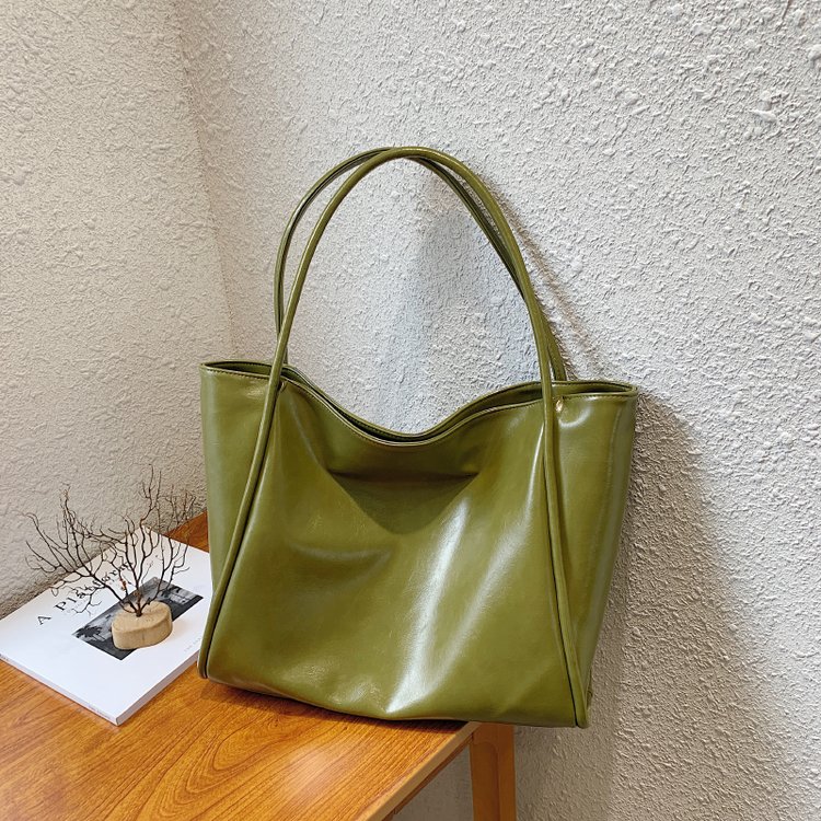 Korean bag women's new large handbag tote bag niche design versatile large capacity single shoulder casual armpit bag