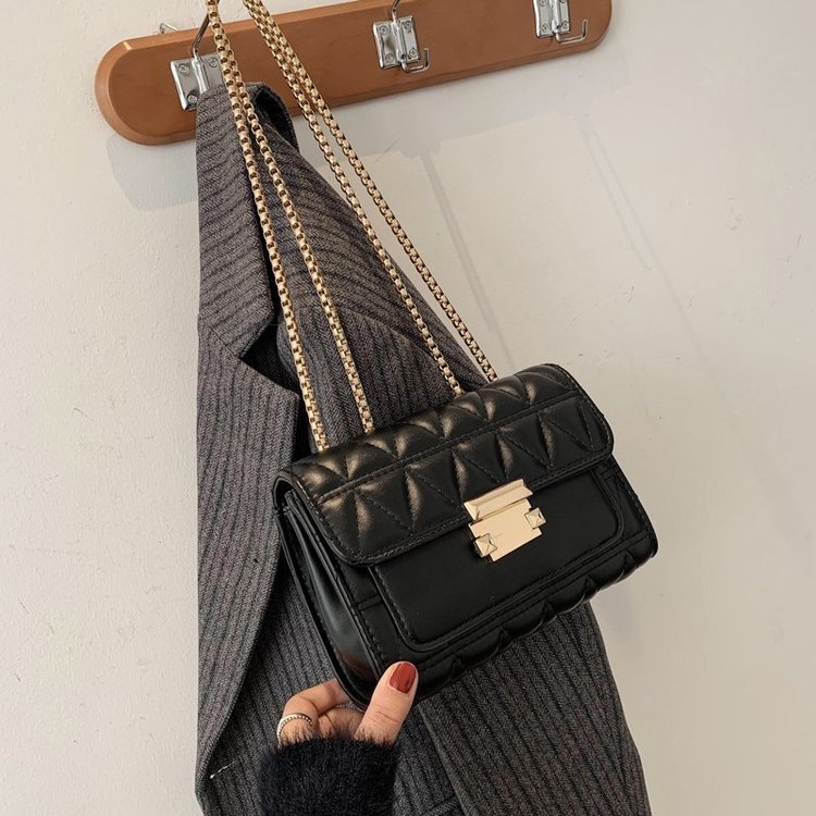 Small fragrant style rhombus chain bag for women new trendy fashion versatile high-end internet celebrity single shoulder crossbody bag small